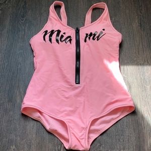 Pink One-piece Bathing Suit